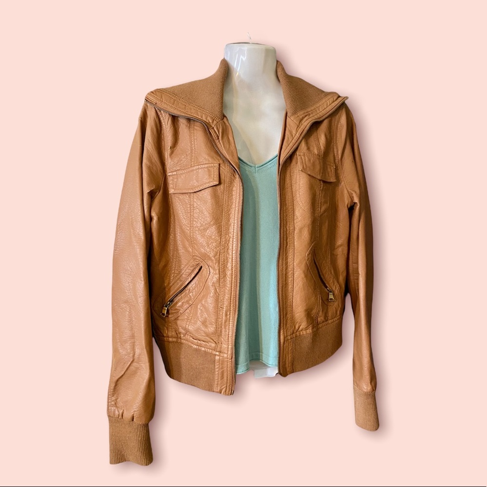 Faux Leather Jacket
